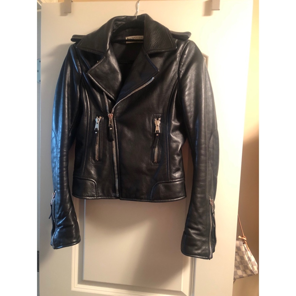 Balenciaga Leather Motorcycle Jacket